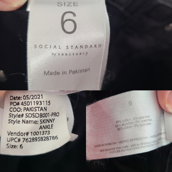 Sanctuary Social Standard Camo High Rise Skinny Ankle Jeans NEW - Picture 7 of 7